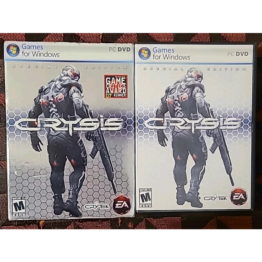 Crysis: Special Edition (PC, 2007, 3 Discs) Manual, Art Booklet, Slipcover